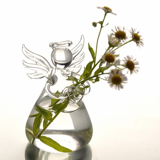 Glass Vase Nordic - Transparent Angel Hydroponic Vase Home Decor
