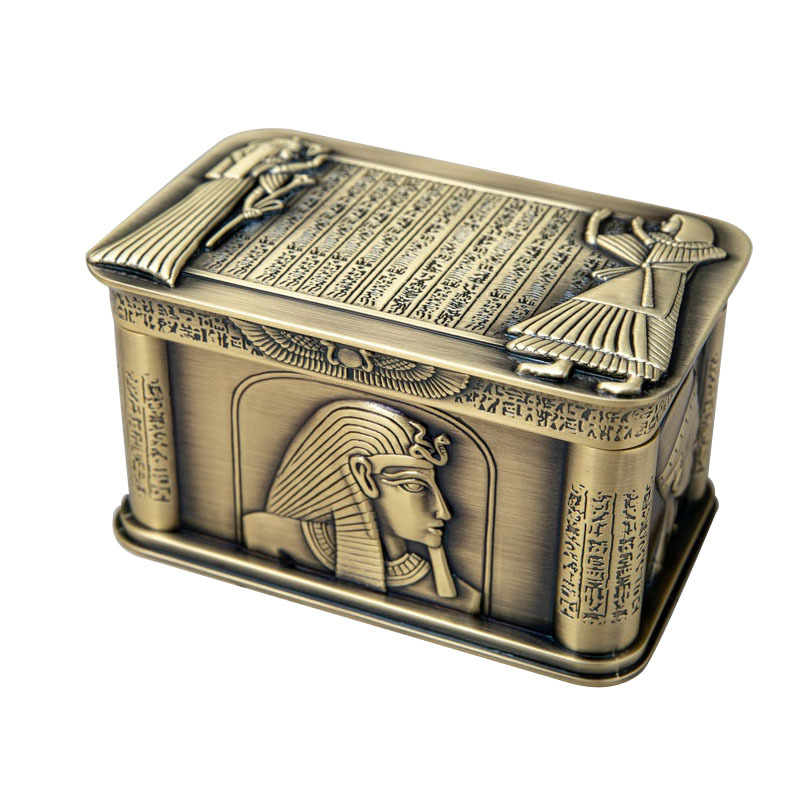 Home Decor Egypt - Vintage Egypt Pharaoh Metal Relief Jewelry