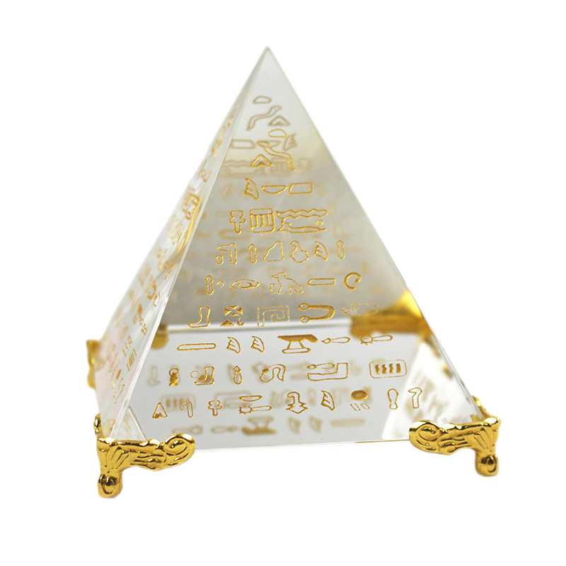 Home Decor Egypt - Hot Hieroglyphs Pyramid Crystal Feng Shui