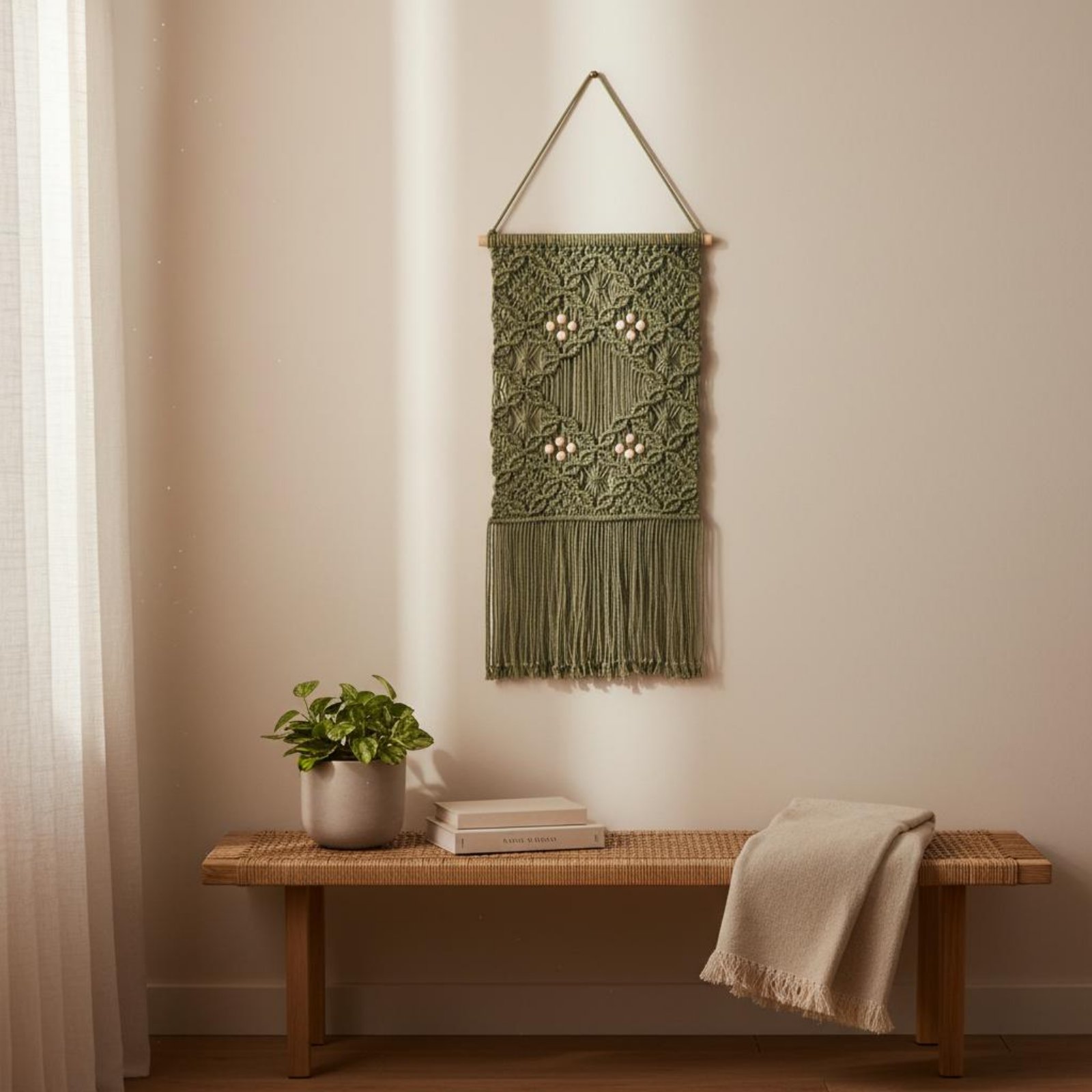 Macrame Wall Hanging - Macrame Wall Hanging Handmade Woven Tapestry