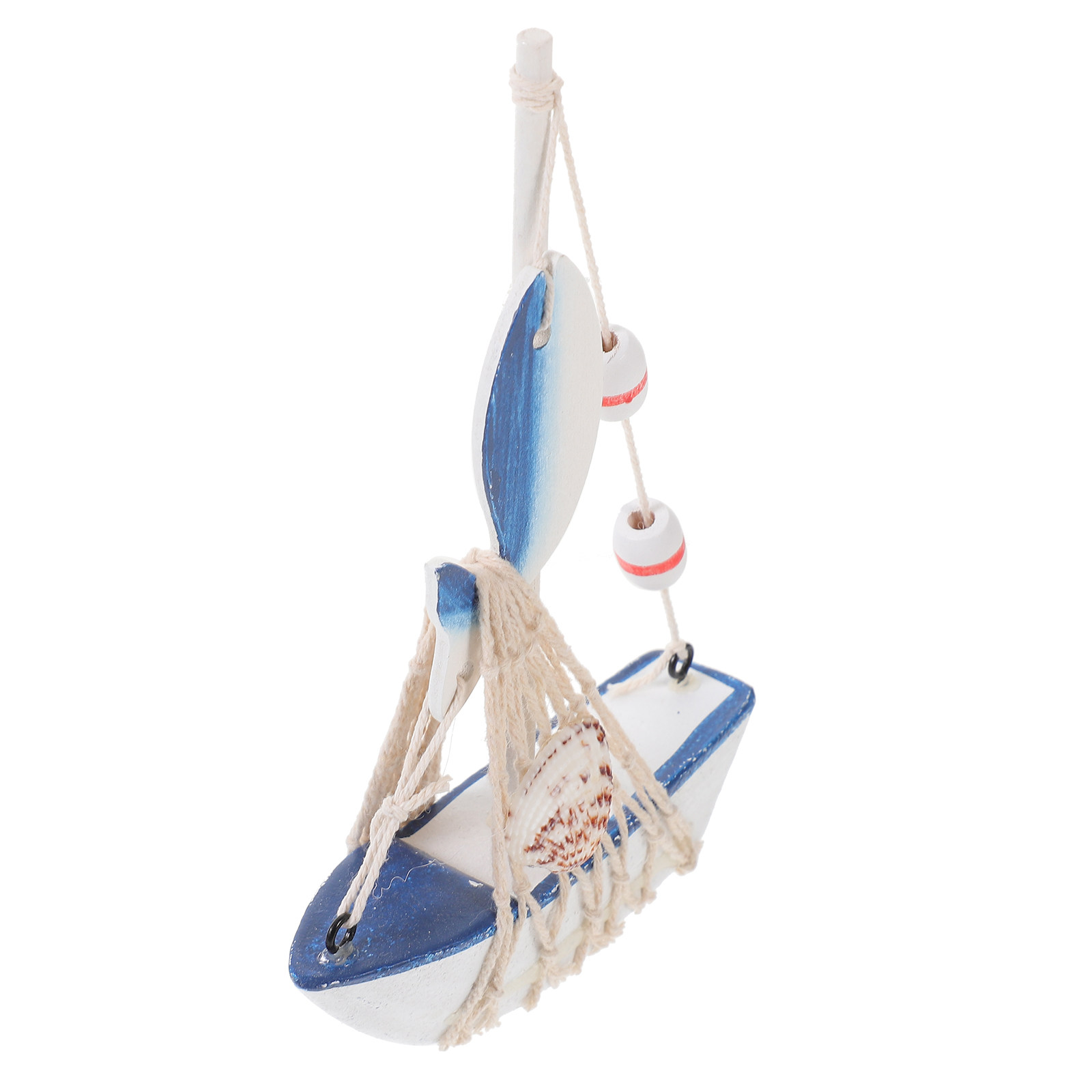 Home Decor Nautical - Mediterranean Sailboat Decor Wooden Sailboat Ornament