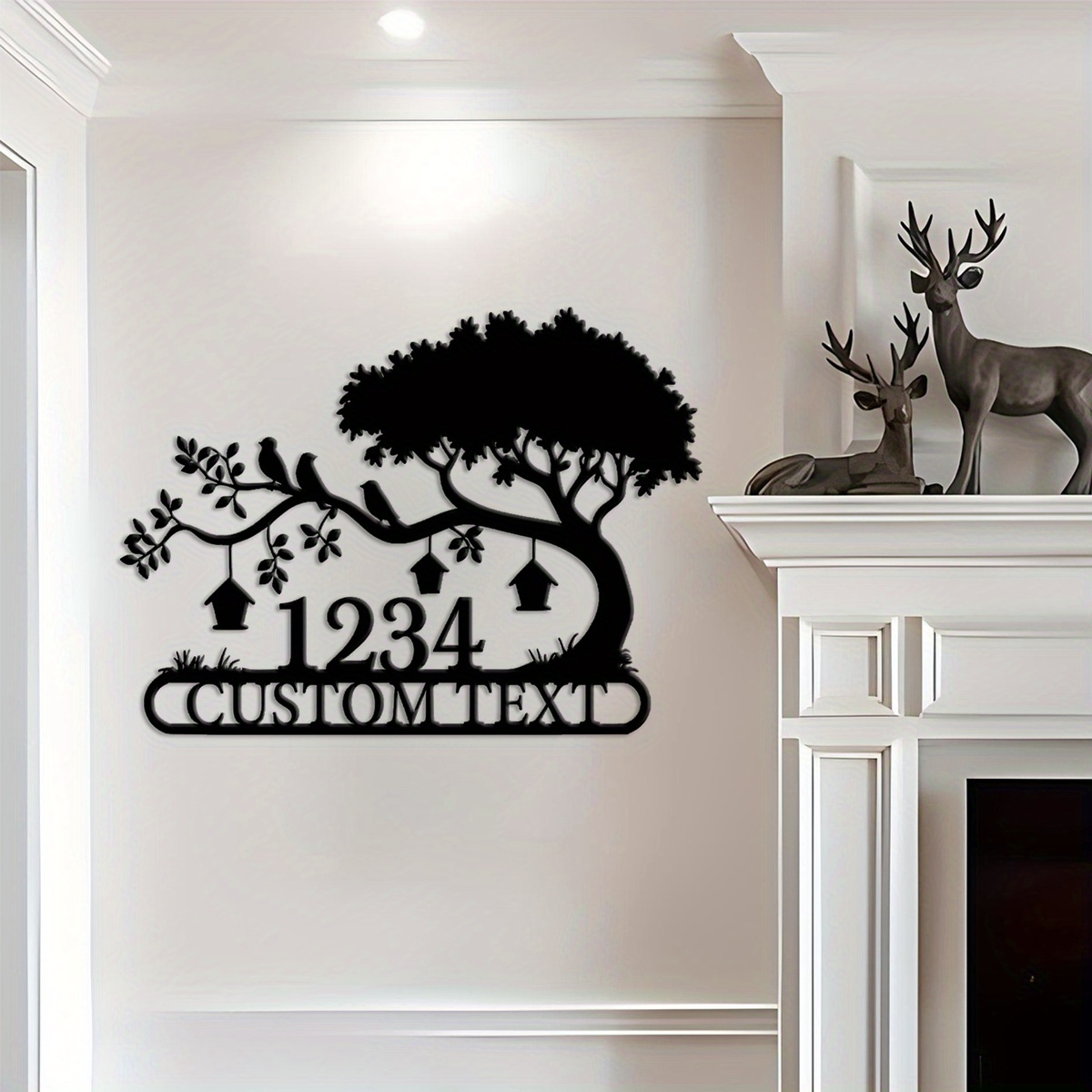 Home Decor Nearby - Customizable Metal Address Sign - Personalized
