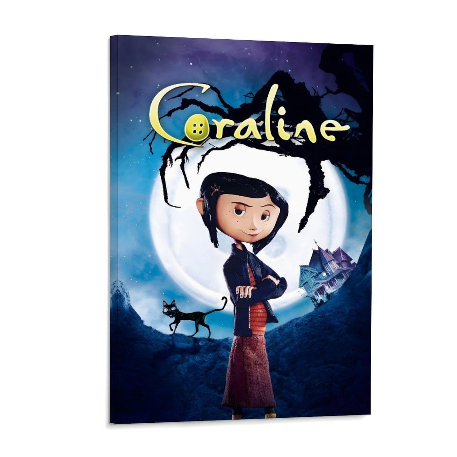 Home Decor Mirror - Coraline Movie Poster Fantasy Aesthetic Canvas