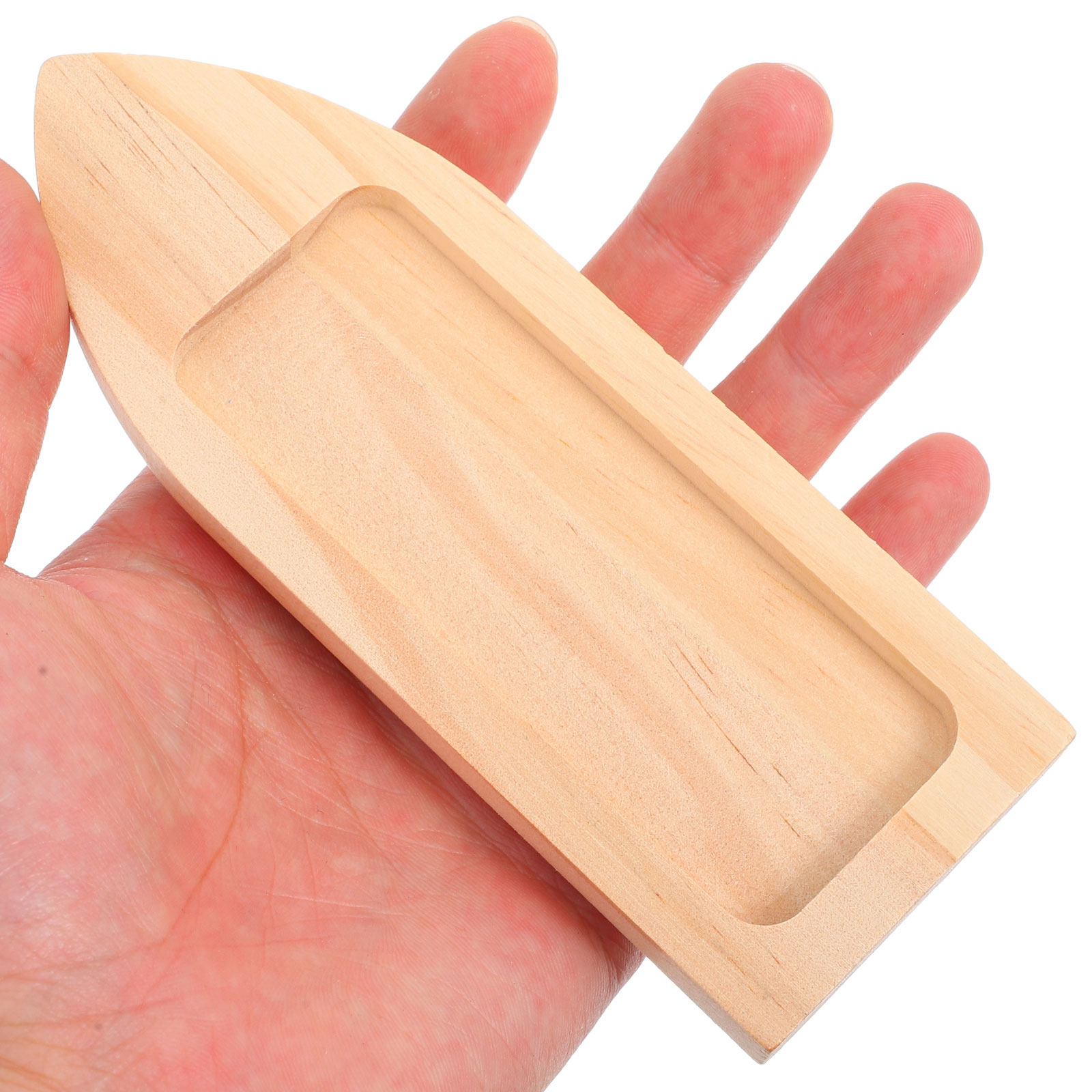 Home Decor Nautical - 3Pcs Unfinished Wooden Canoe Craft Set