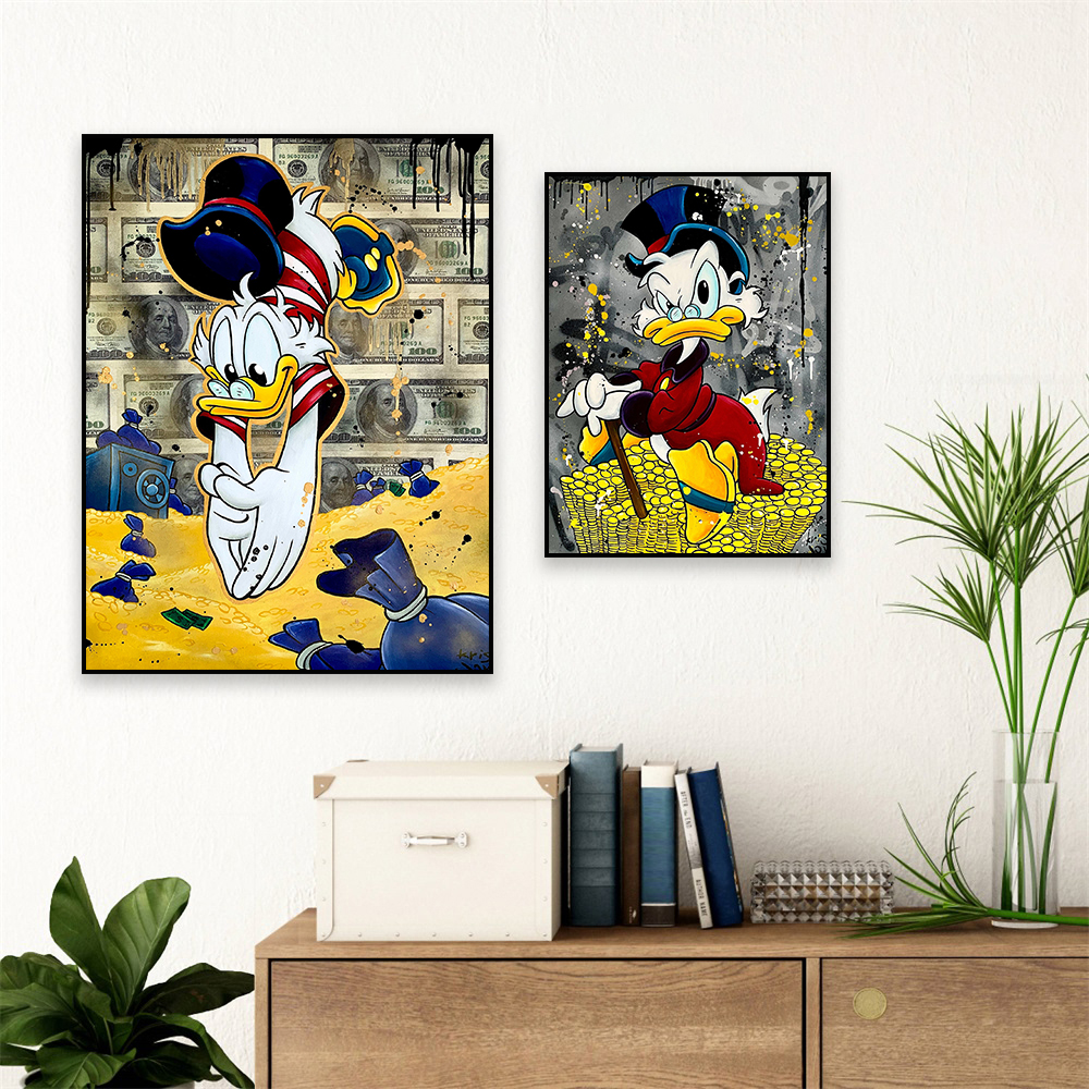 Home Decor Disney - Scrooge Mcduck Art Success Canvas Poster