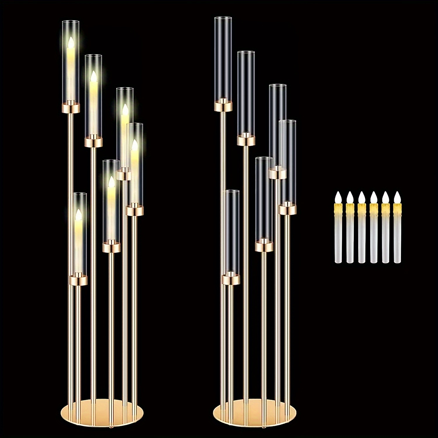 Flooring Home Decor - 2 Sets Floor Candelabra 6 Arms