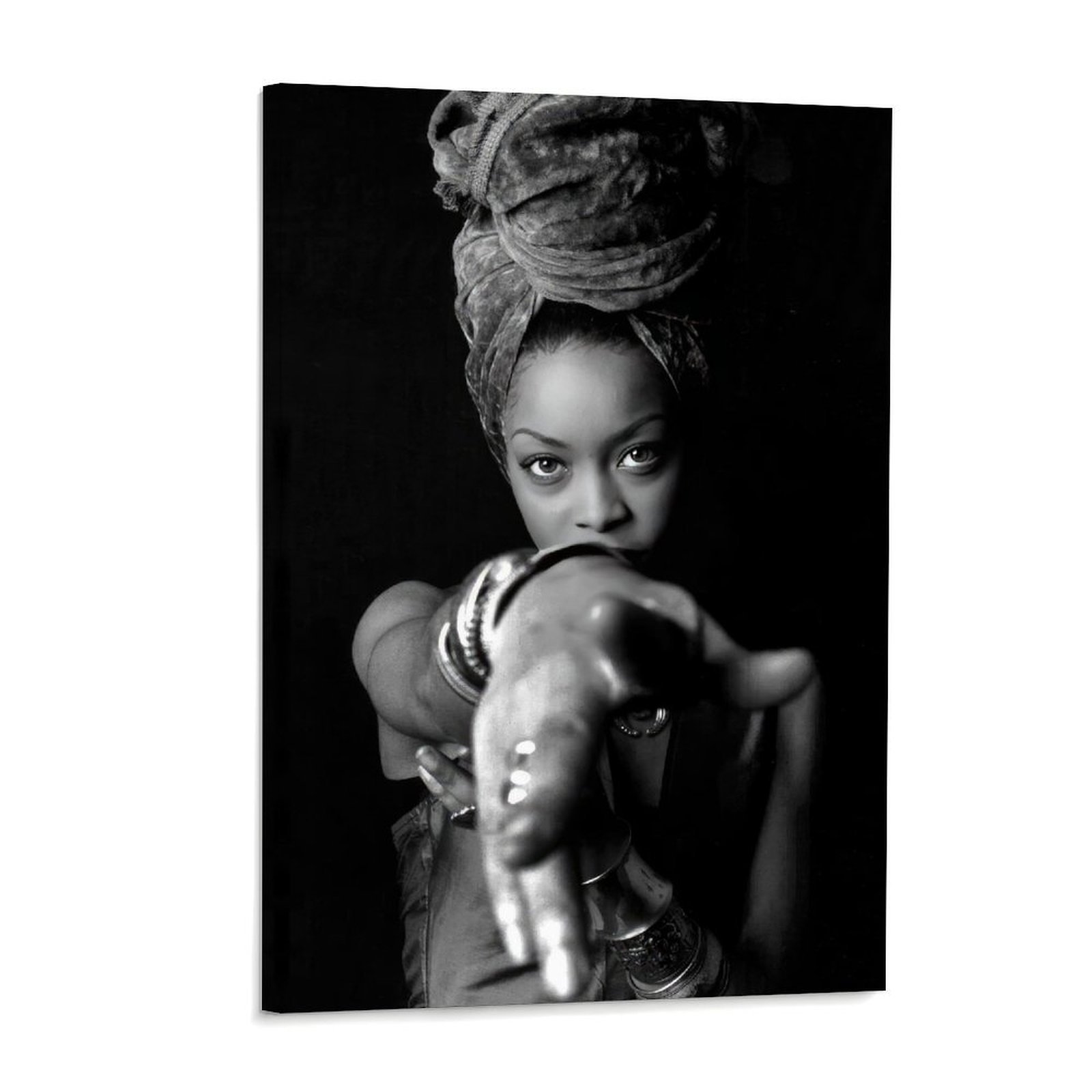 Home Decor Mirror - African American Woman Portrait Poster Black