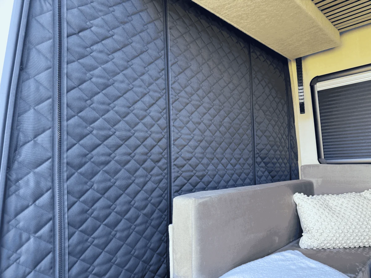 Blackout Curtains - RV Quilted Blackout Thermal Cab Divider