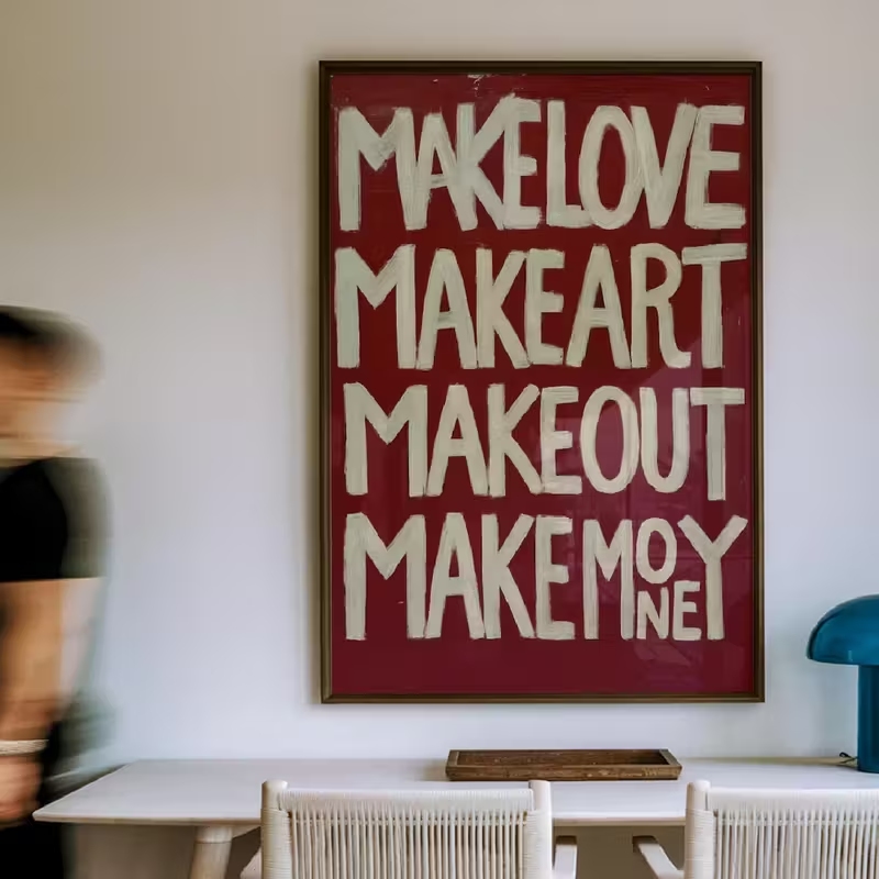 Home Decor Disney - Modern,Retro Self Made Love Kisses Me