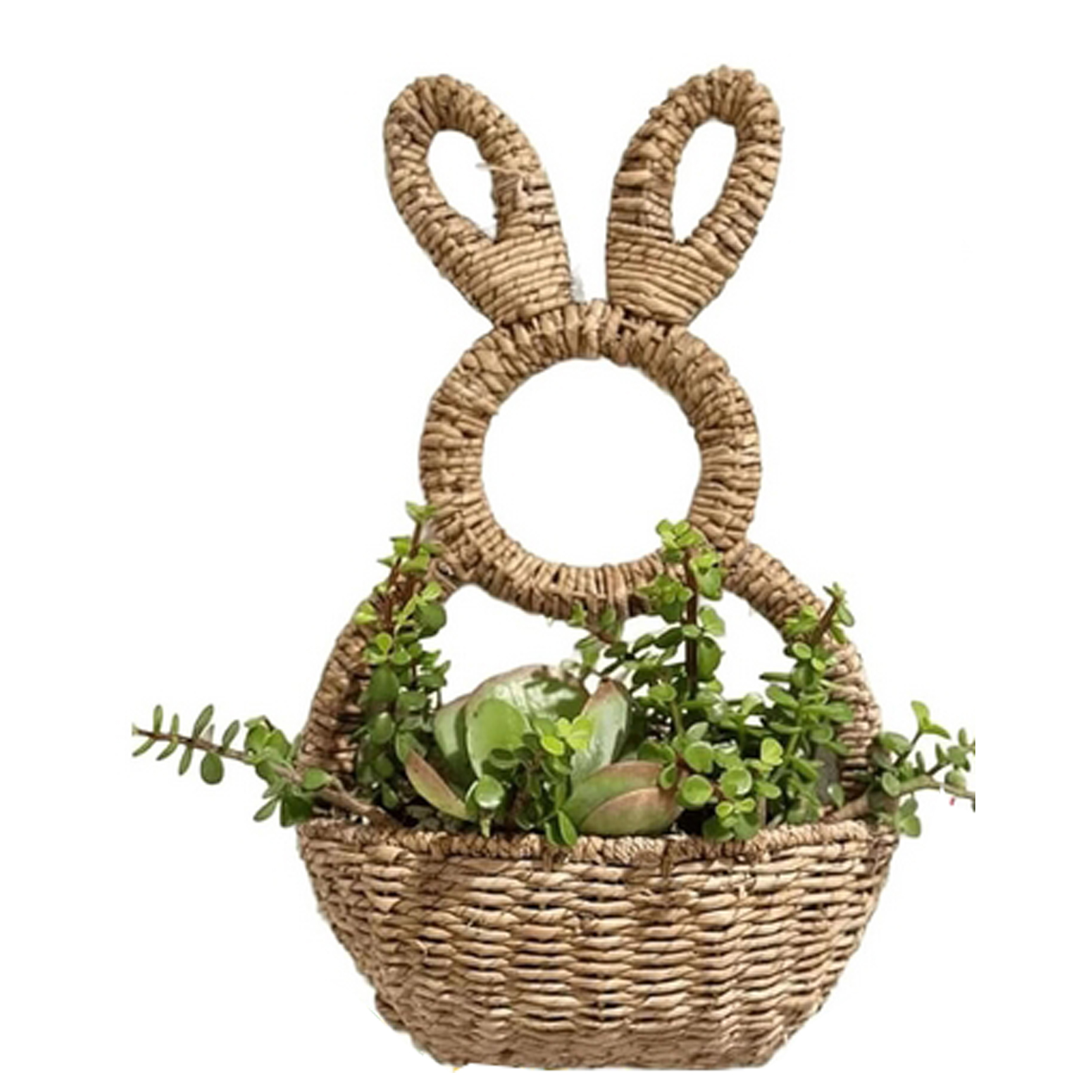 Hand Woven Willow Easter Rabbi - Woven Wall Basket recension och pris