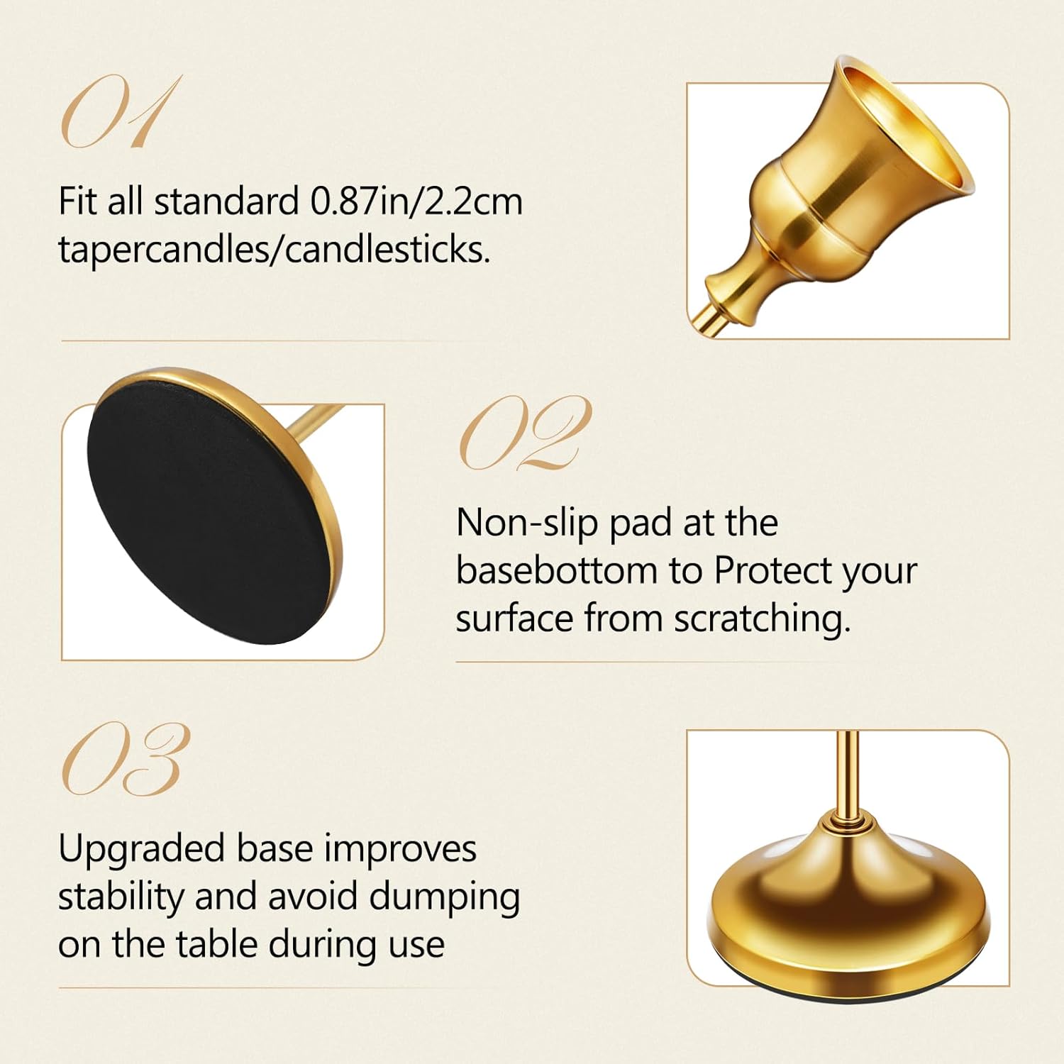 Metal Taper Candle Holders Set - Home Decor Free Images recension och pris