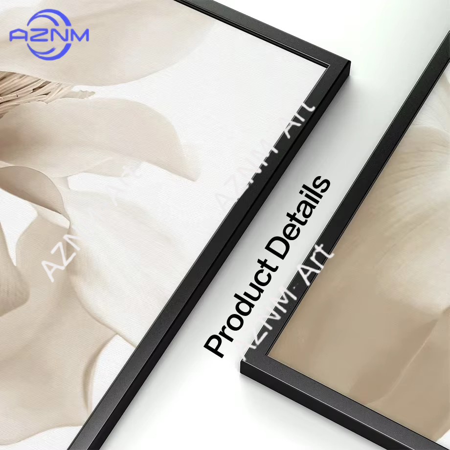 Neutral Beige Landscape & Flor - Home Decor Mirror recension och pris