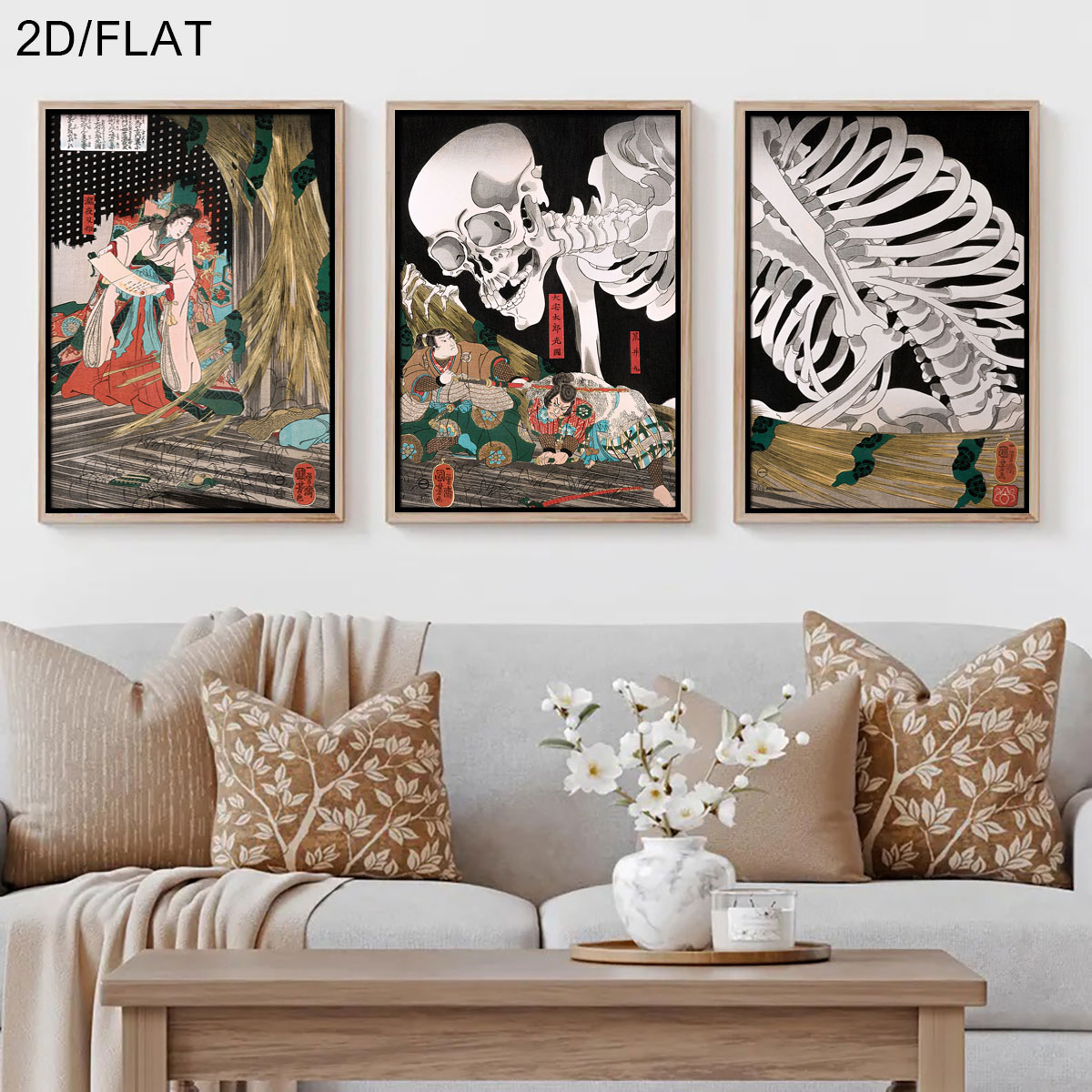 3pcs Retro Japanese Takiyasha  - Home Decor Youtube recension och pris