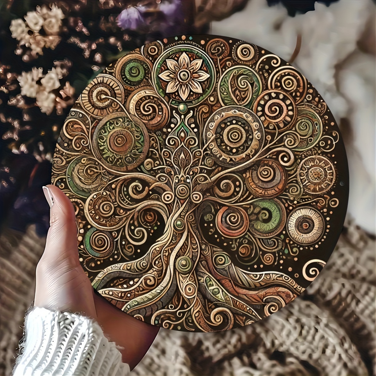 2D flat, retro life tree mater - Home Decor Nearby recension och pris