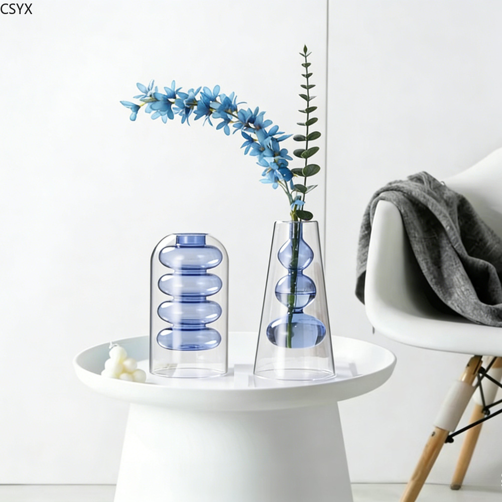 Creative Nordic Colorful Doubl - Glass Vase Nordic recension och pris