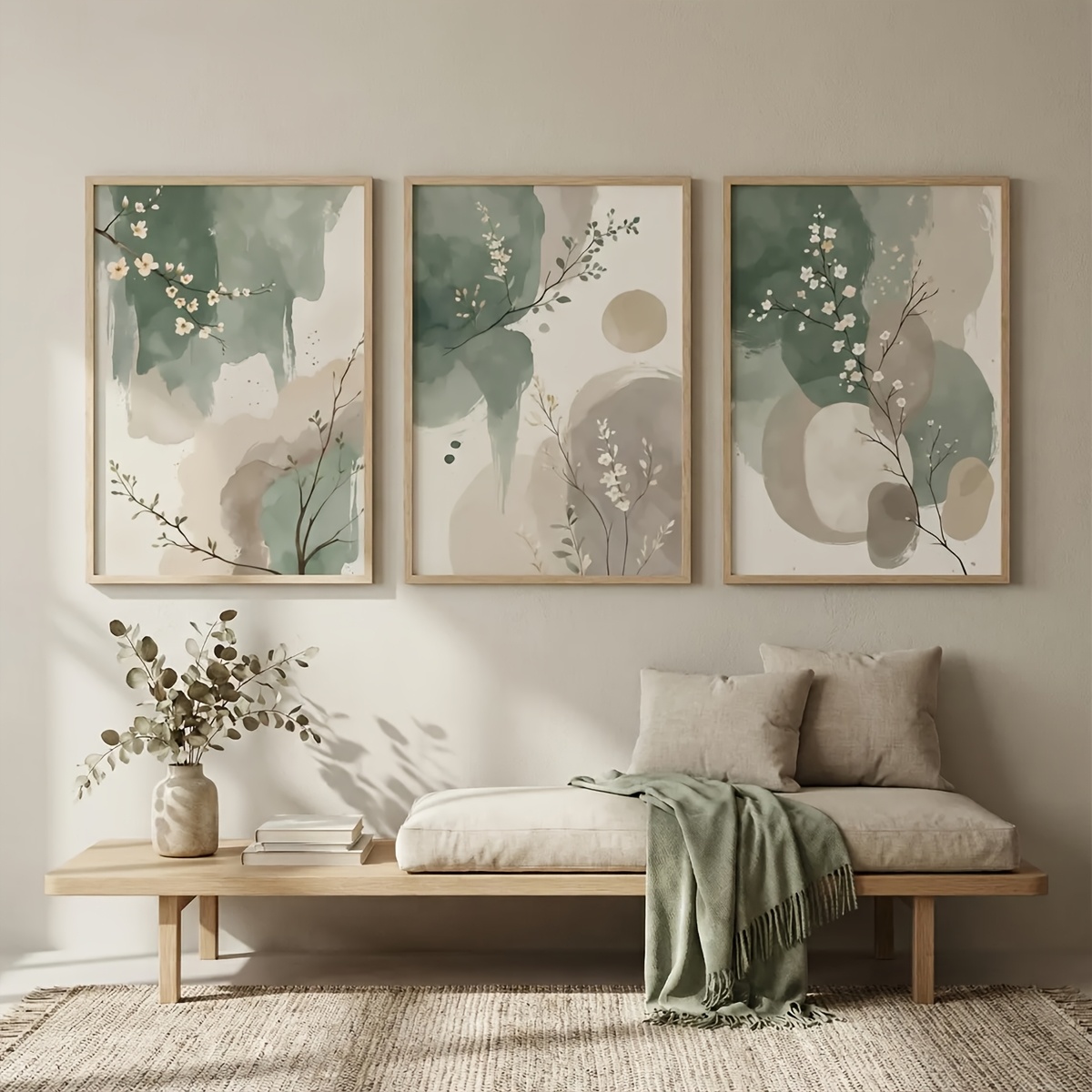 3pcs Japanese-Style Plant Canv - Home Decor Youtube recension och pris