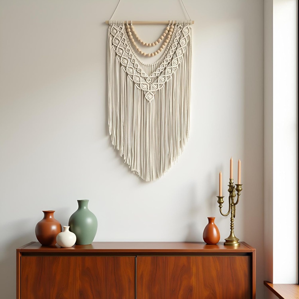 Boho Geometric Macrame Wall Ha - Macrame Wall Hanging recension och pris
