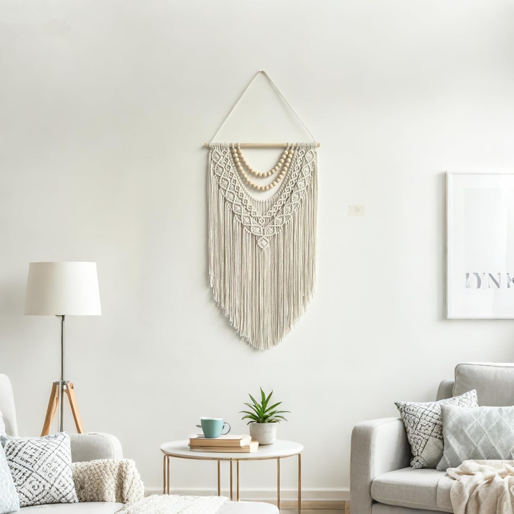 Boho Geometric Macrame Wall Ha - Macrame Wall Hanging recension och pris