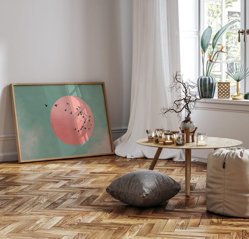 Japanese Sun & Cranes Canvas W - Home Decor Youtube recension och pris