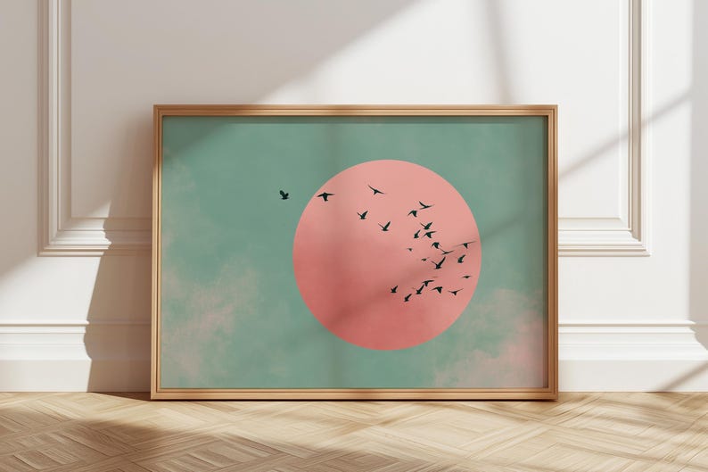 Japanese Sun & Cranes Canvas W - Home Decor Youtube recension och pris