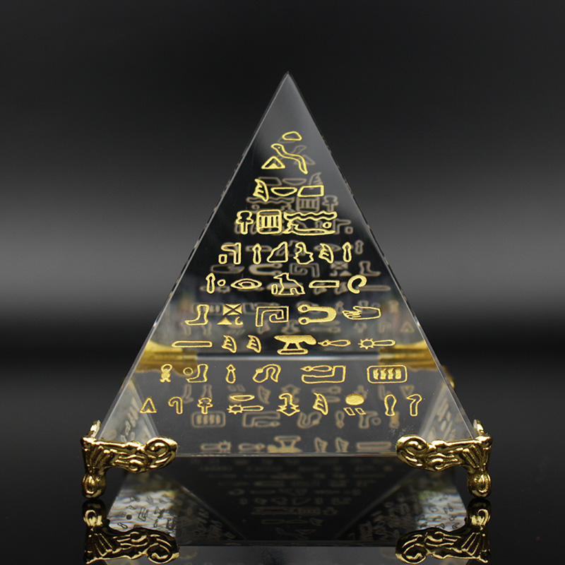 Hot Hieroglyphs Pyramid Crysta - Home Decor Egypt recension och pris