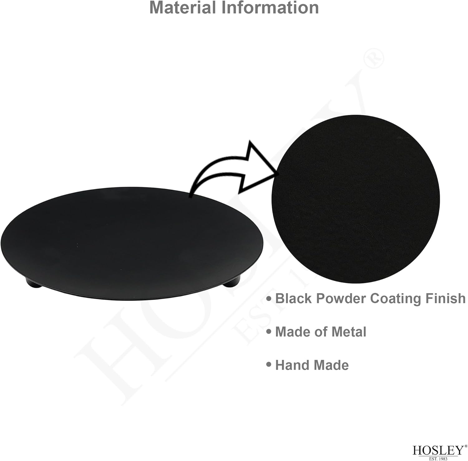 7-Inch Black Iron Pillar Candl - Home Decor Free Images recension och pris