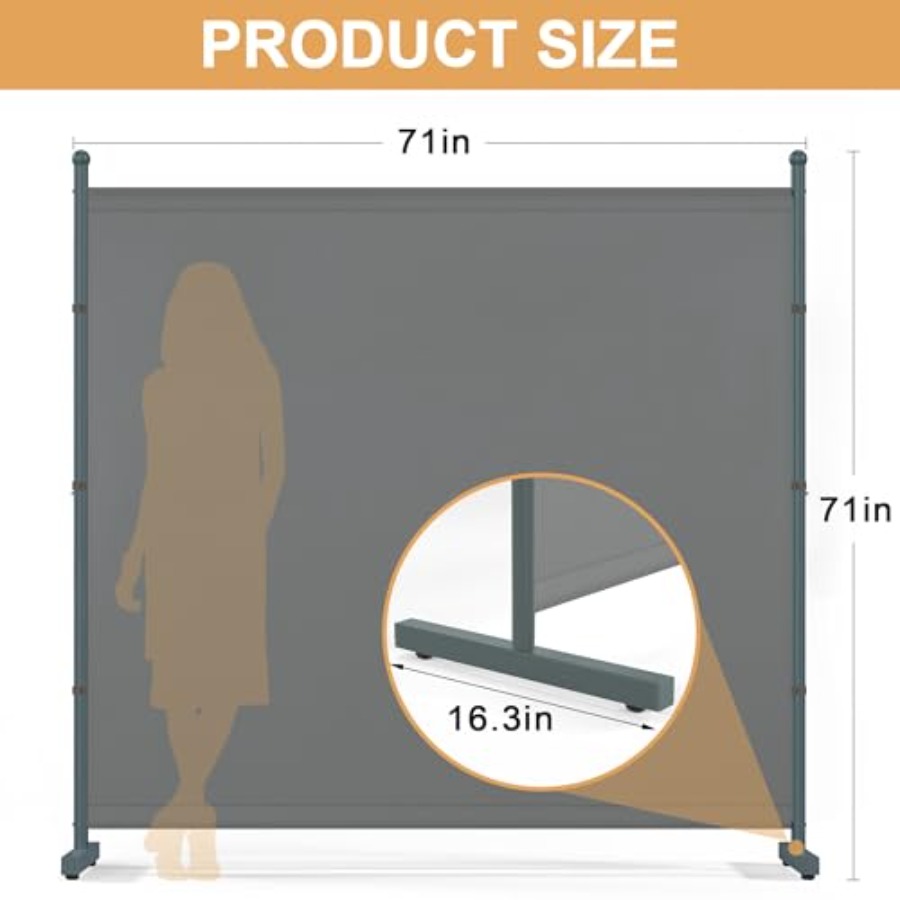 6Feet Extra Thick Single Panel - Room Divider Screen recension och pris