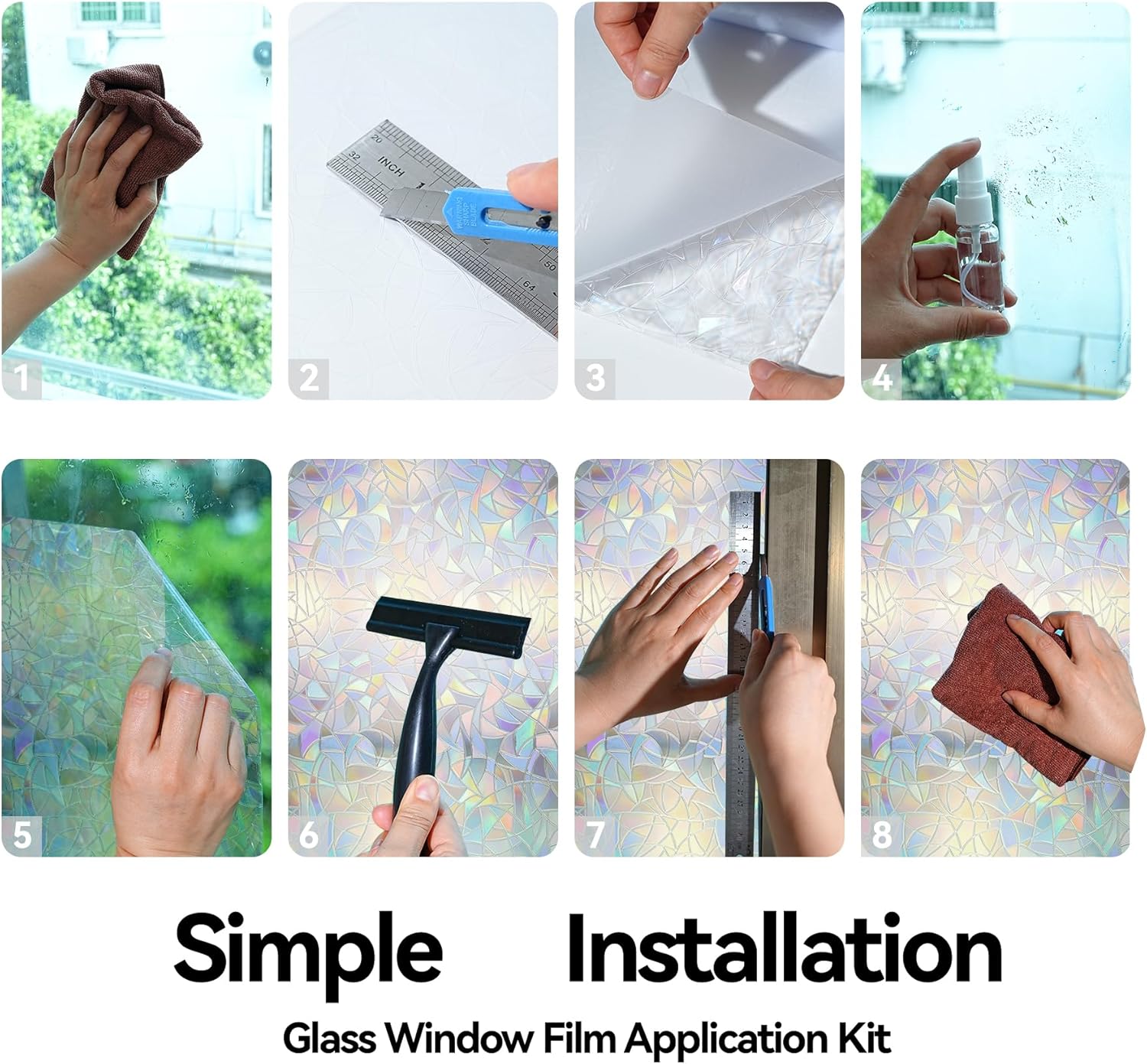 Rainbow Window Cling Privacy F - Home Decor Free Images recension och pris
