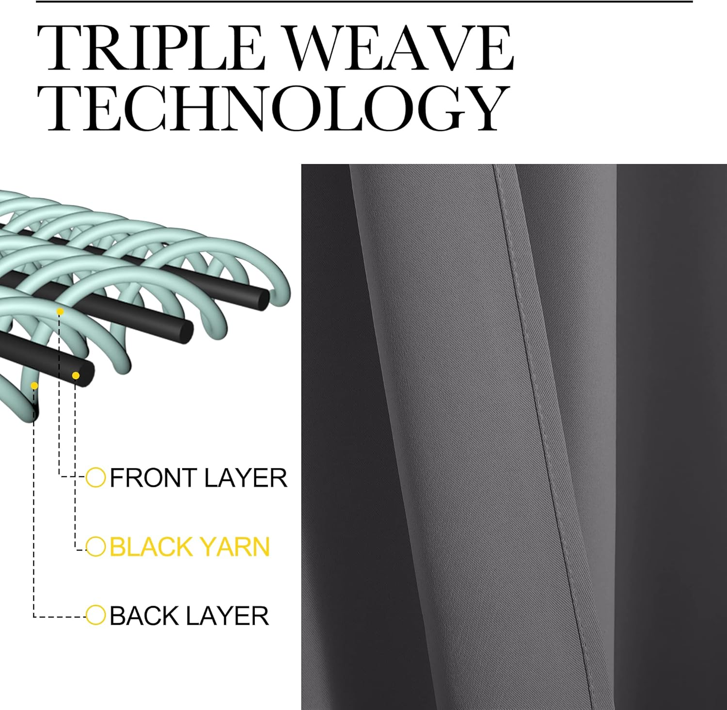 Thermal Insulated Blackout Cur - Blackout Curtains recension och pris