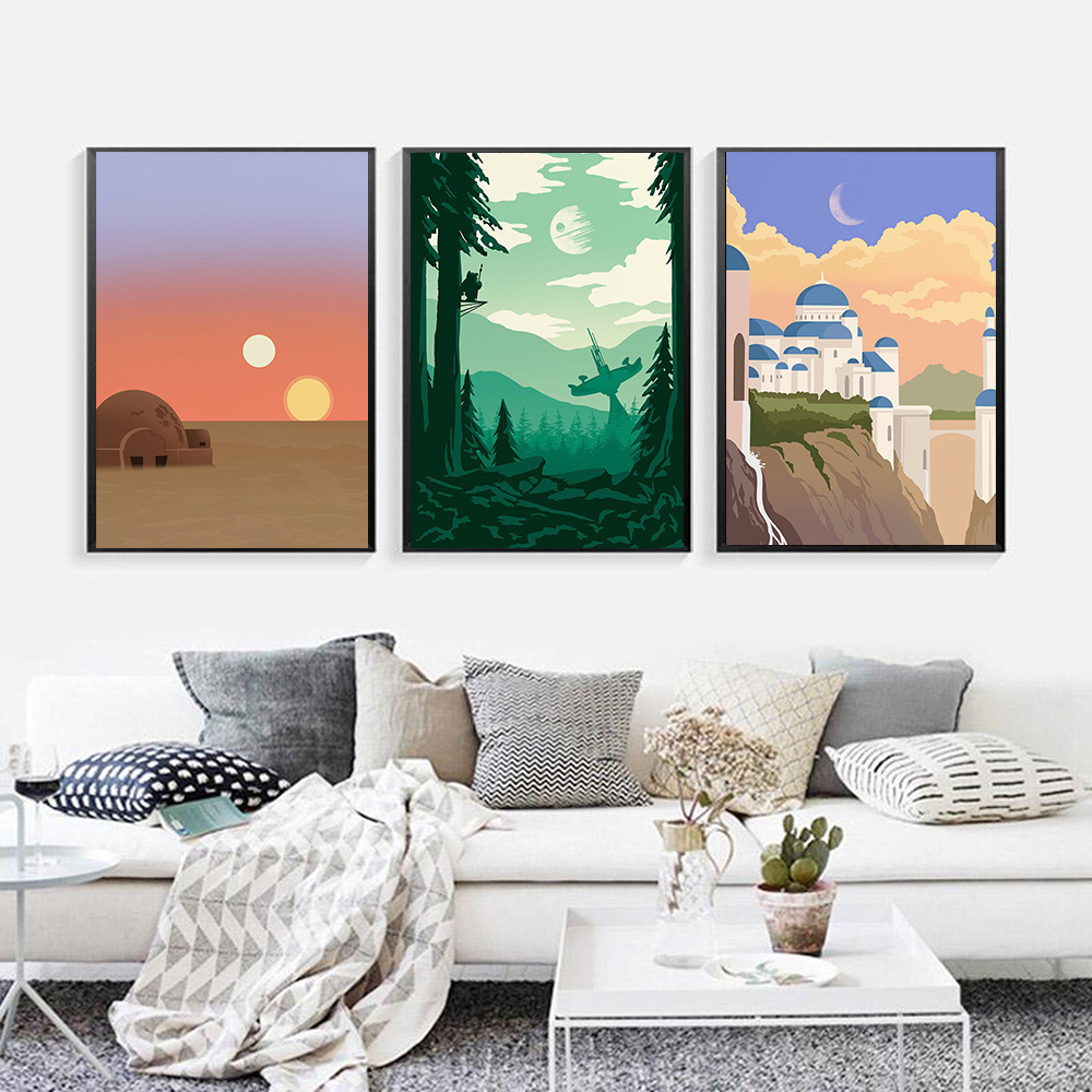 Famous Locations Print Vintage - Home Decor Location recension och pris