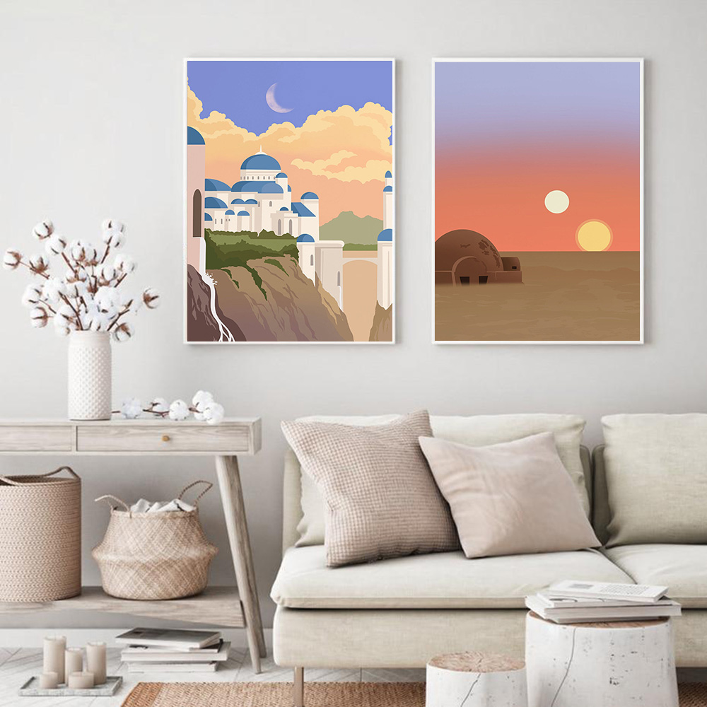 Famous Locations Print Vintage - Home Decor Location recension och pris