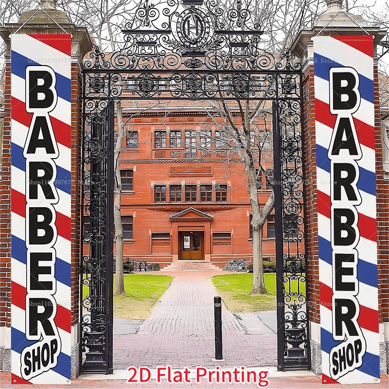 2D Barber Shop Logo Door Banne - Home Decor Nearby recension och pris