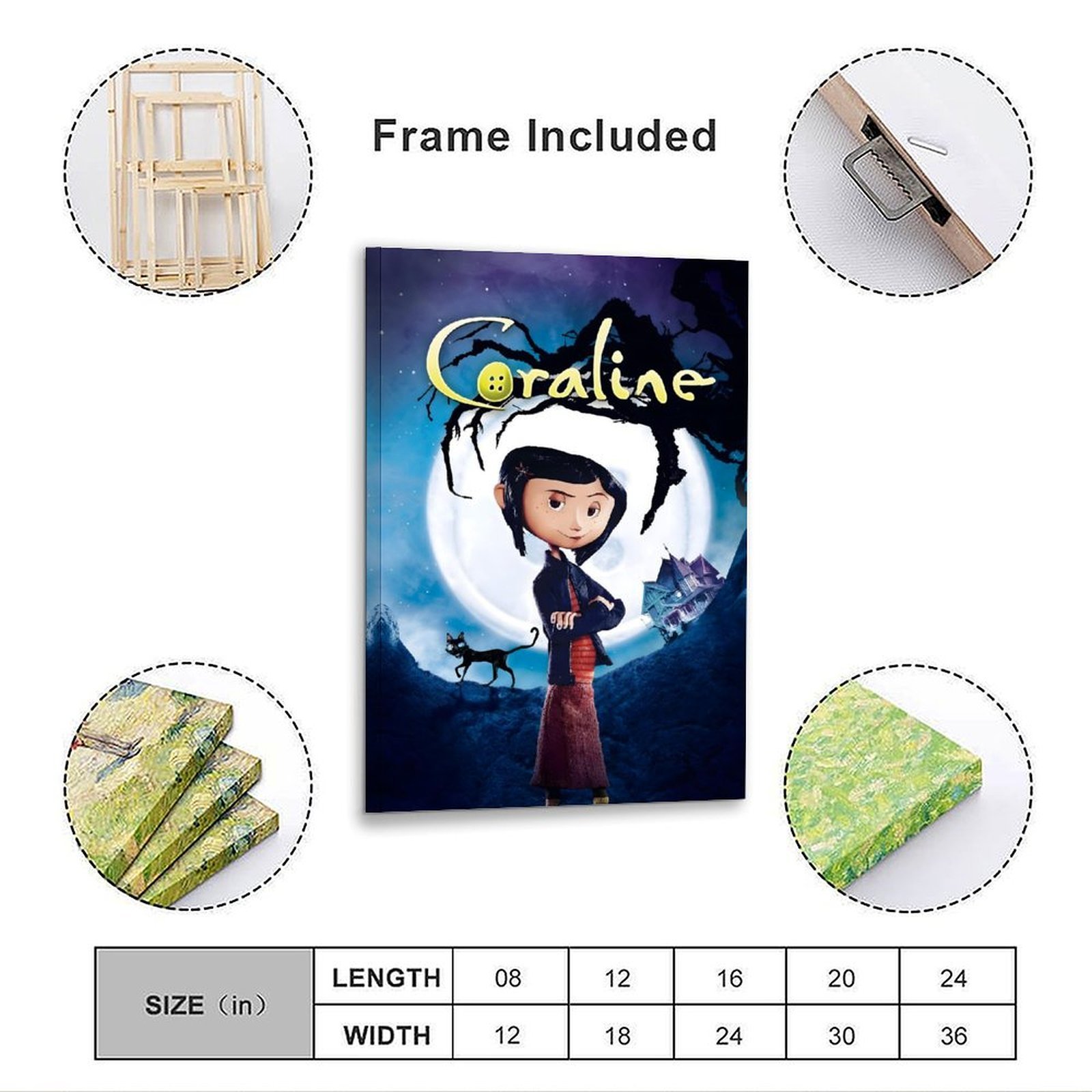 Coraline Movie Poster Fantasy  - Home Decor Mirror recension och pris