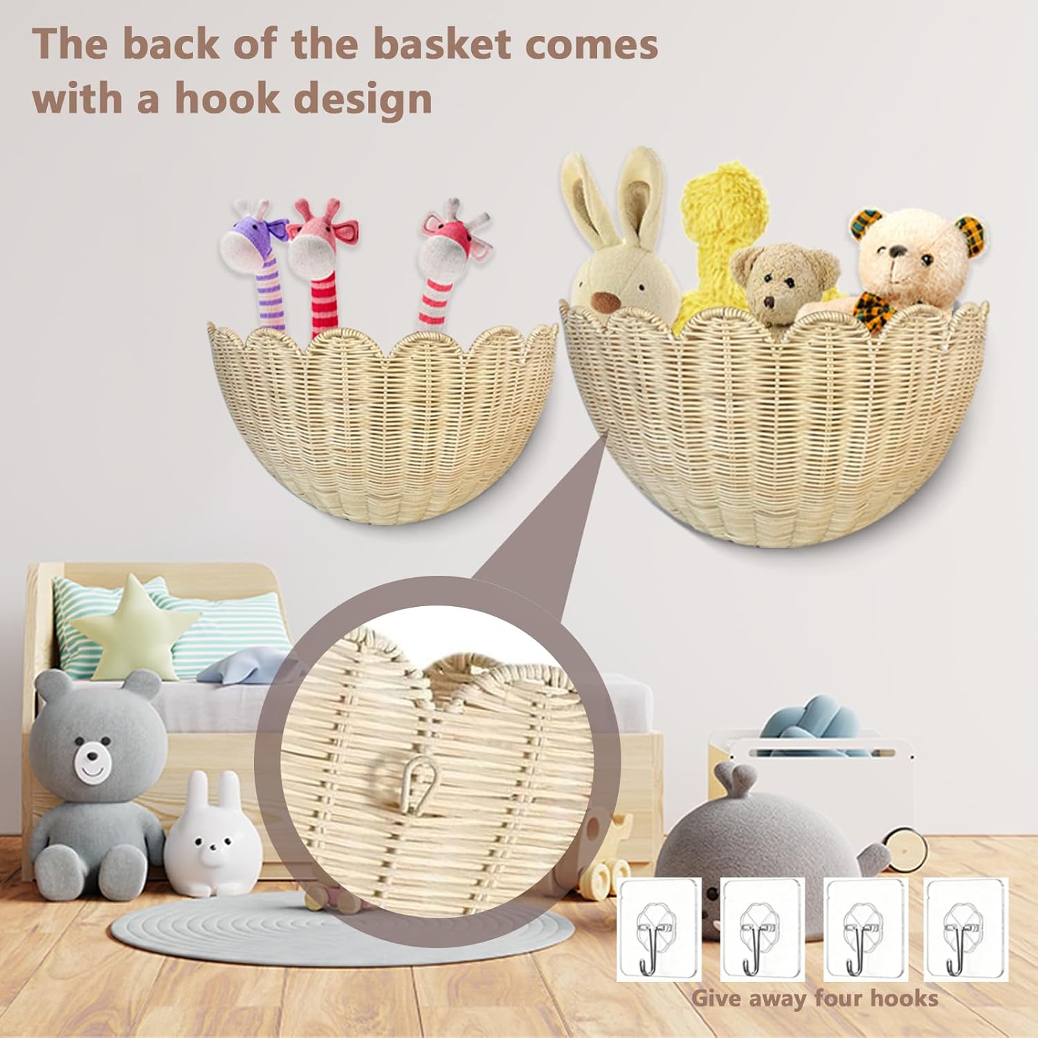 Hand Woven Wall Baskets Set of - Woven Wall Basket recension och pris