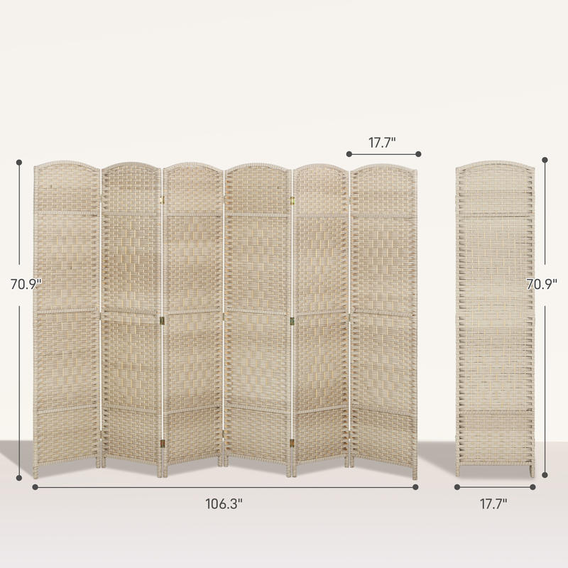 HOMCOM Folding Room Divider Sc - Room Divider Screen recension och pris
