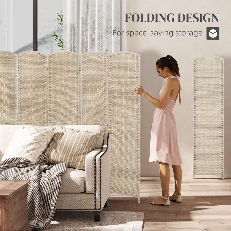 HOMCOM Folding Room Divider Sc - Room Divider Screen recension och pris