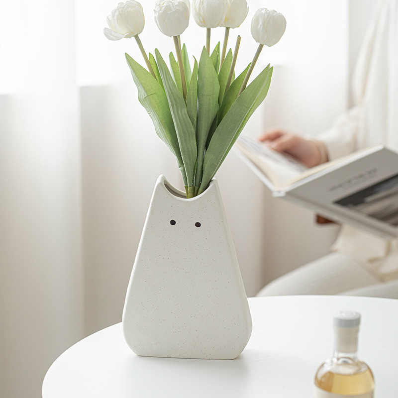 Cute cat-like ceramic vase, No - Glass Vase Nordic recension och pris