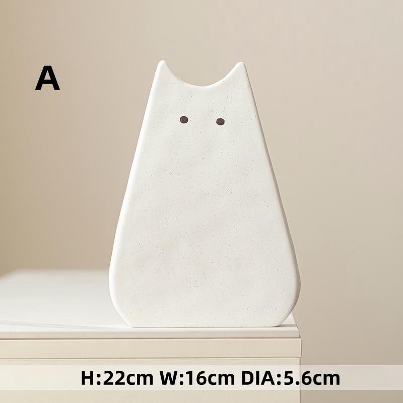 Cute cat-like ceramic vase, No - Glass Vase Nordic recension och pris
