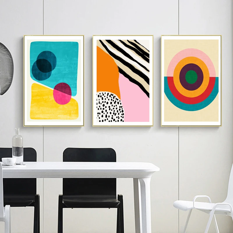 Colorful Abstract Geometry Can - Home Decor Mirror recension och pris