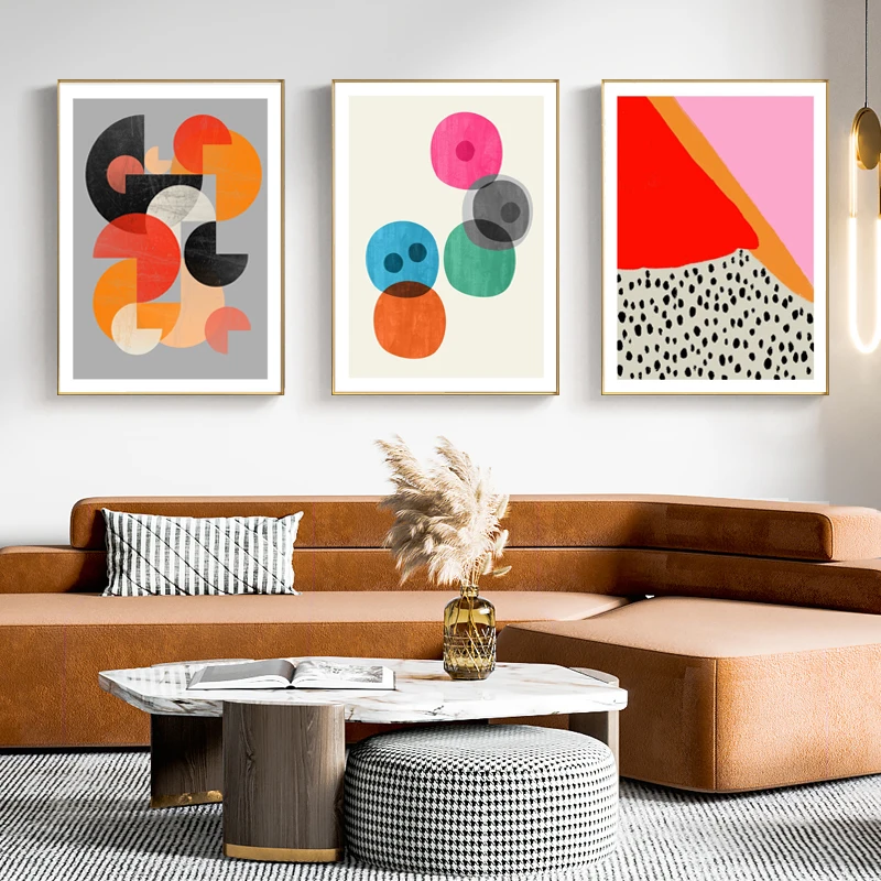 Colorful Abstract Geometry Can - Home Decor Mirror recension och pris