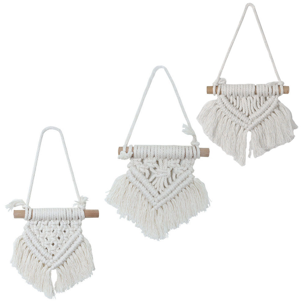 3Pcs Bohemian Tapestry Wall Ha - Macrame Wall Hanging recension och pris