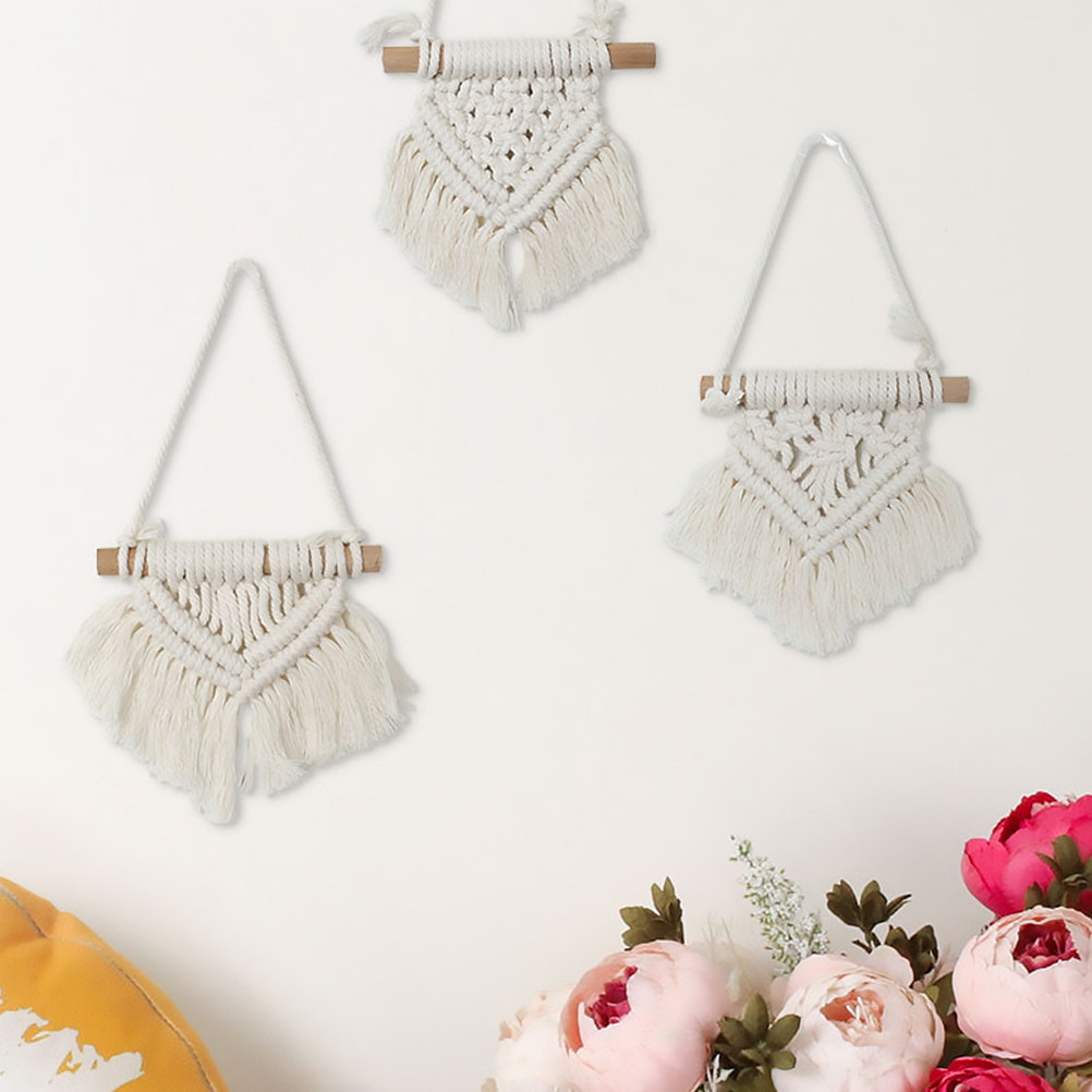 3Pcs Bohemian Tapestry Wall Ha - Macrame Wall Hanging recension och pris