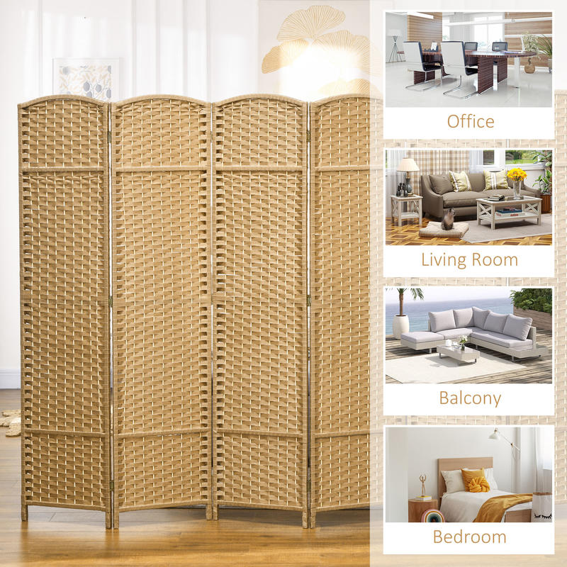 HOMCOM Folding Room Divider Sc - Room Divider Screen recension och pris