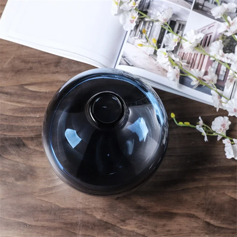 Minimalist Blue Black Glass Va - Glass Vase Nordic recension och pris