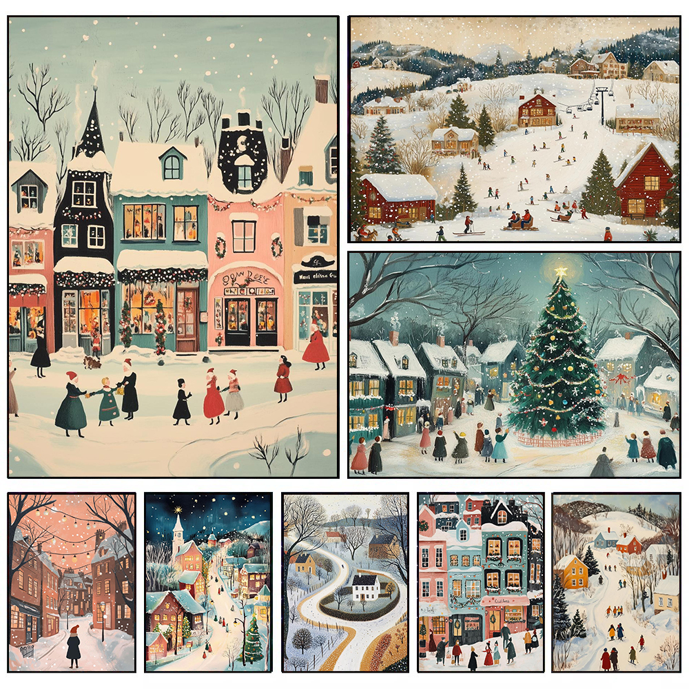 Cozy Winter Snowy Christmas Vi - Home Decor Disney recension och pris