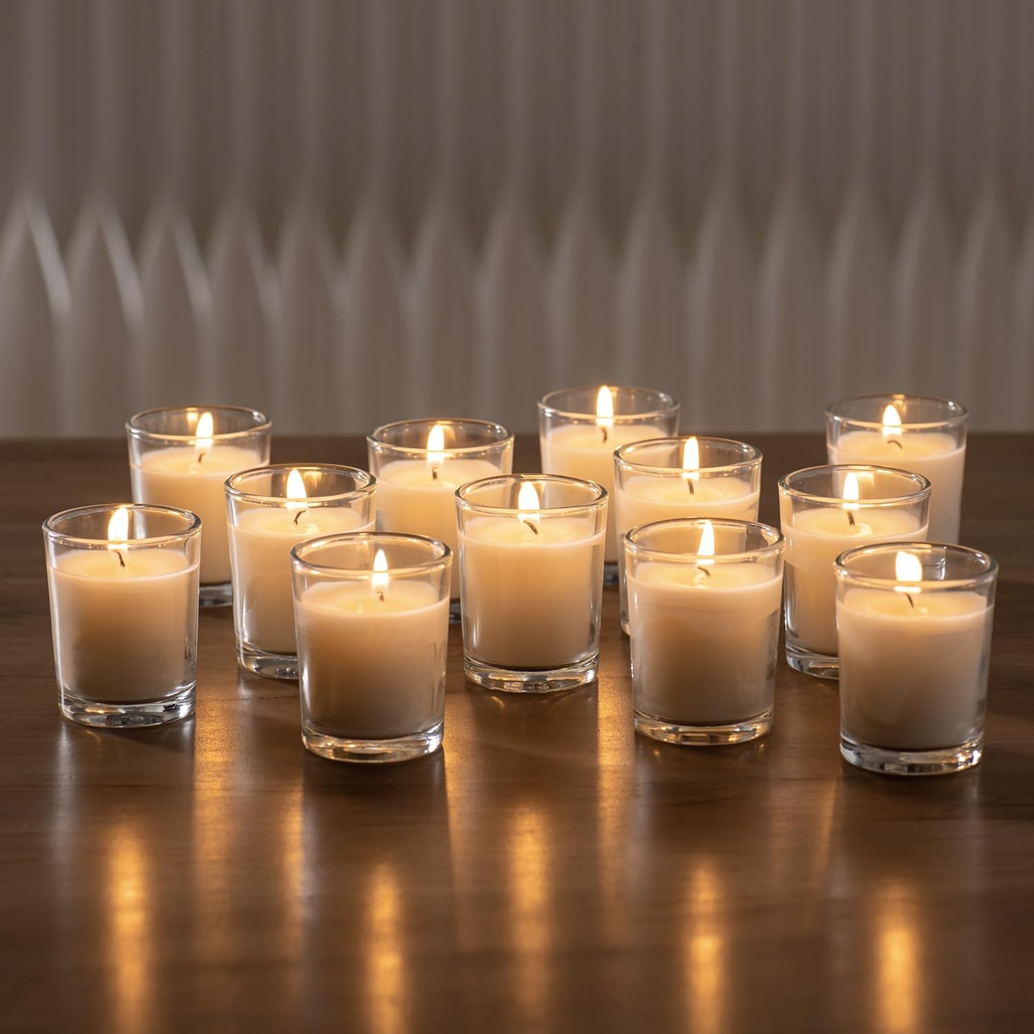 24 Pack Unscented Clear Glass  - Home Decor Free Images recension och pris