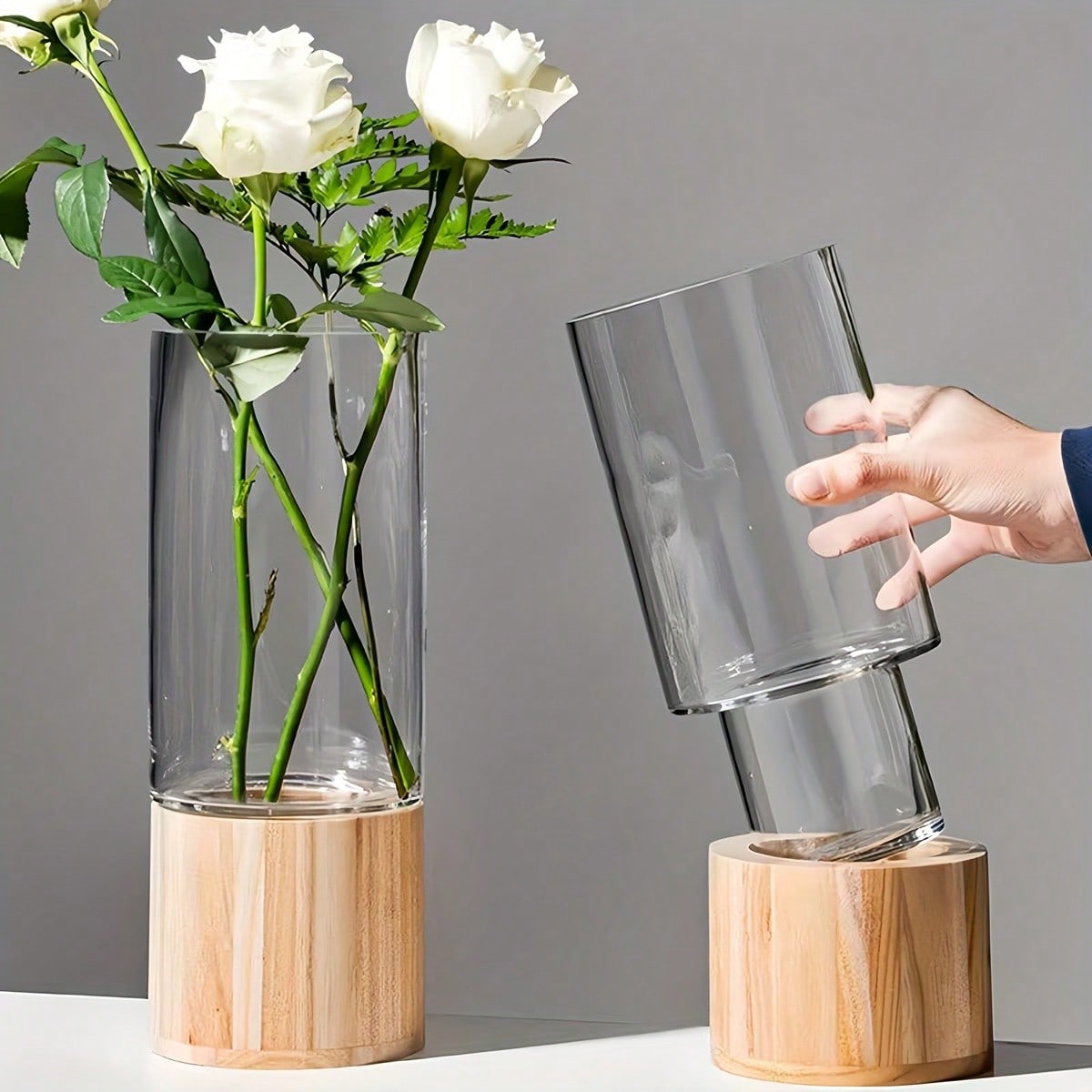1pc Nordic Style Acrylic Flowe - Glass Vase Nordic recension och pris