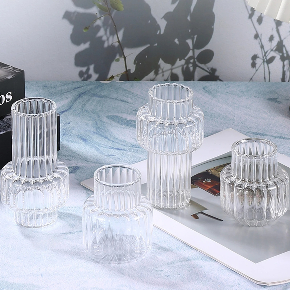 4pcs Creative Transparent Vase - Glass Vase Nordic recension och pris