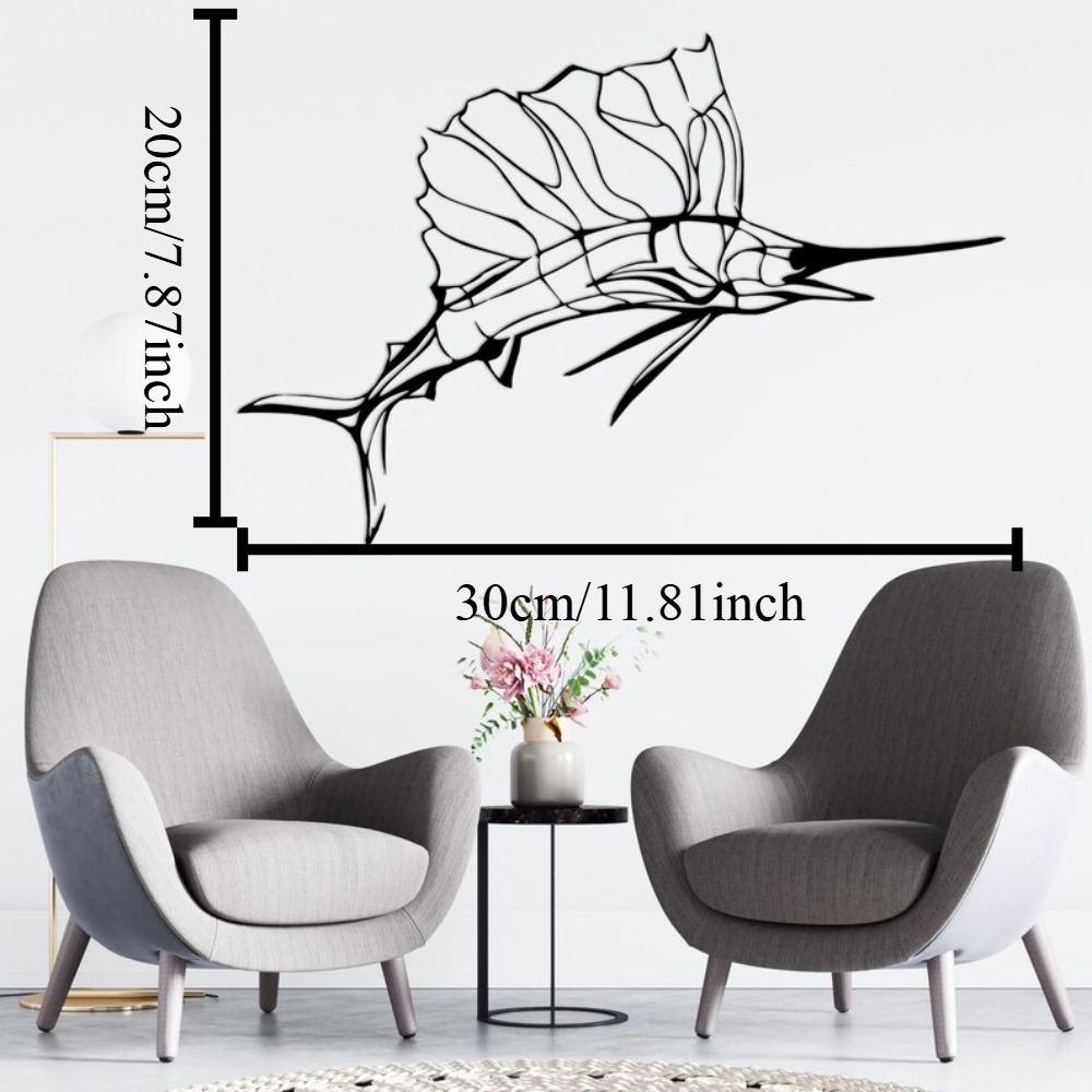 Swordfish Nautical Metal Wall  - Home Decor Nautical recension och pris