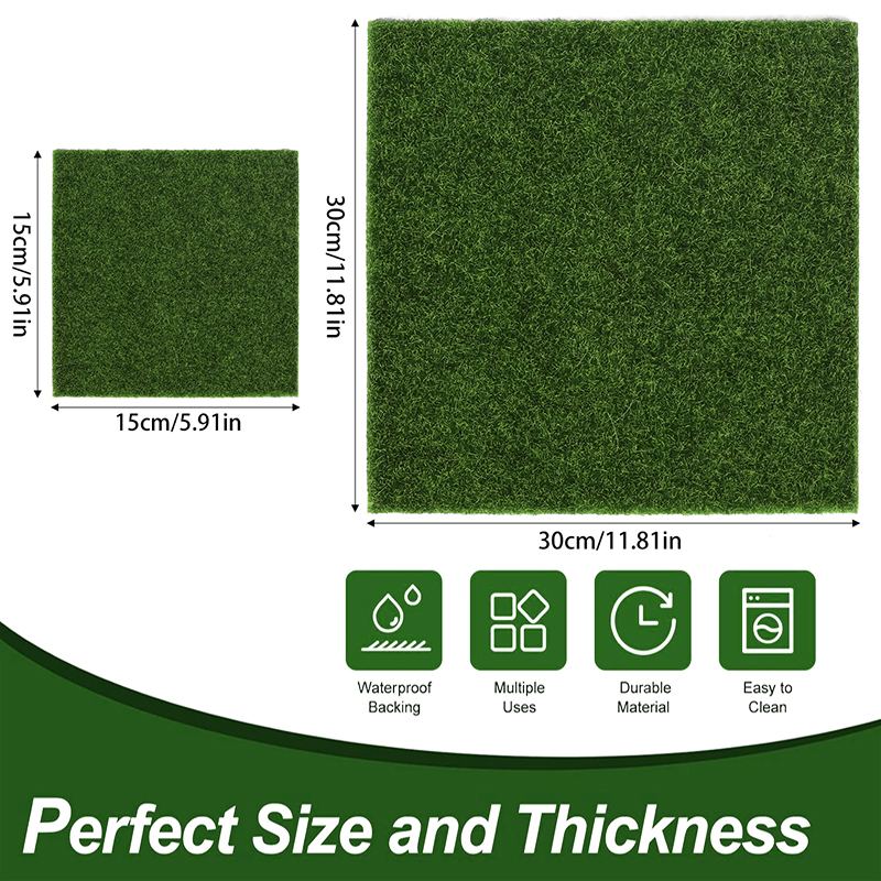 1pc 15/30cm Artificial Grassla - Flooring Home Decor recension och pris